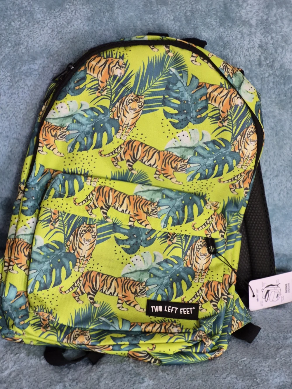 Green Tropical Tiger Backpack for Men